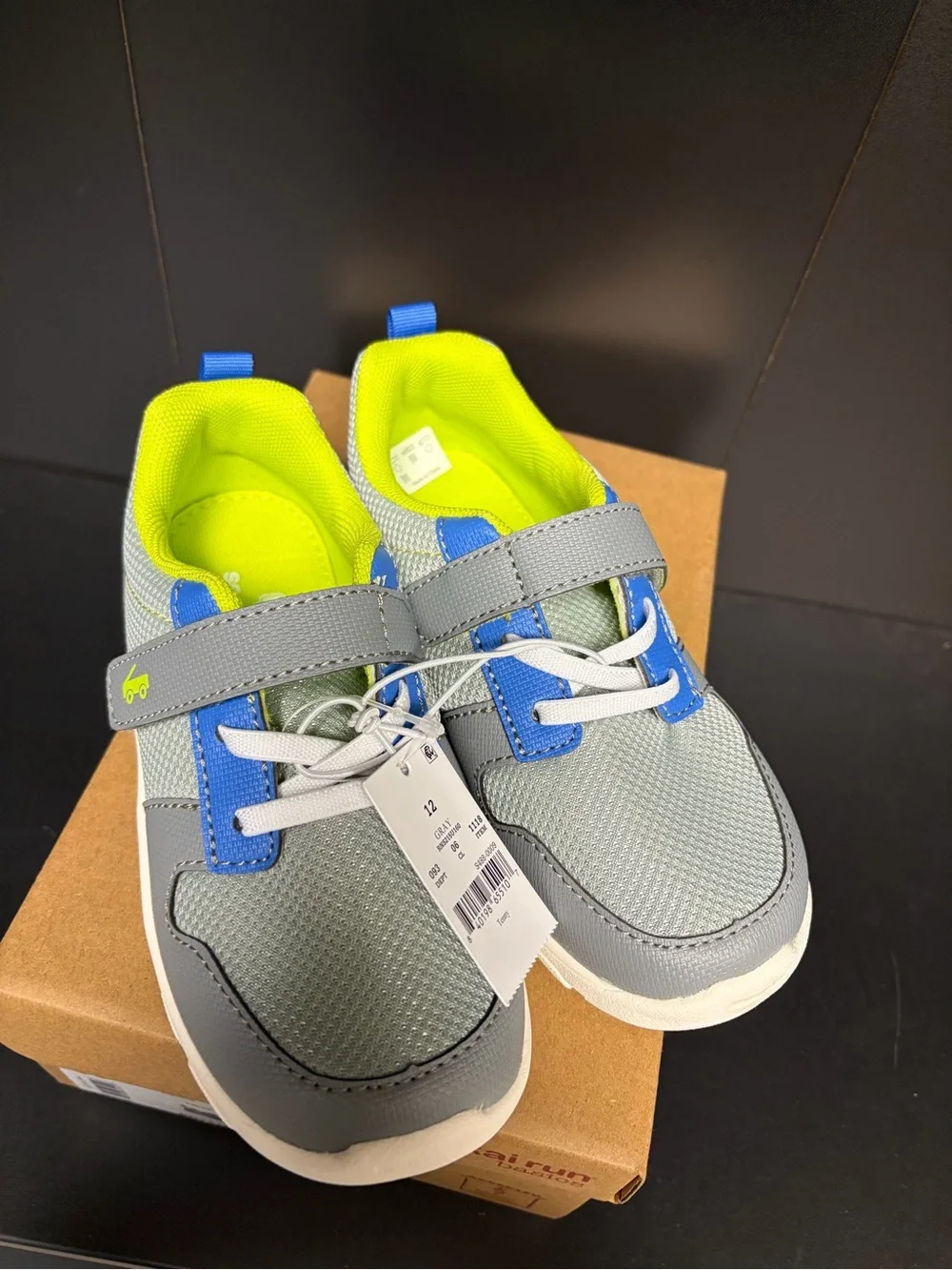 See Kai Run Toddler “Tenny” Gray & Blue Athletic Sneakers